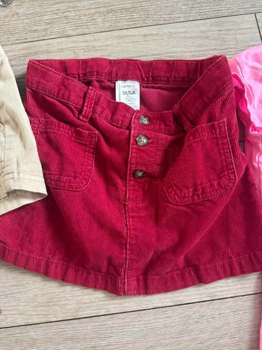 5T bundle lot 4 pieces girls skirt, shorts and tshirt